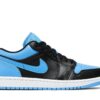 Jordan 1 Low Black University Blue 553558-041 - Arviolet photo 1