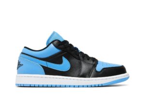 Jordan 1 Low Black University Blue 553558-041 - Arviolet photo 1