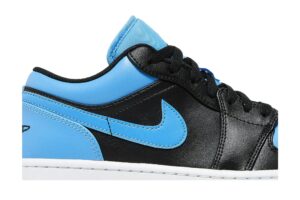 Jordan 1 Low Black University Blue 553558-041 - Arviolet photo 2