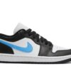 Jordan 1 Low Black University Blue White (Women's) DC0774-041 - Arviolet photo 1