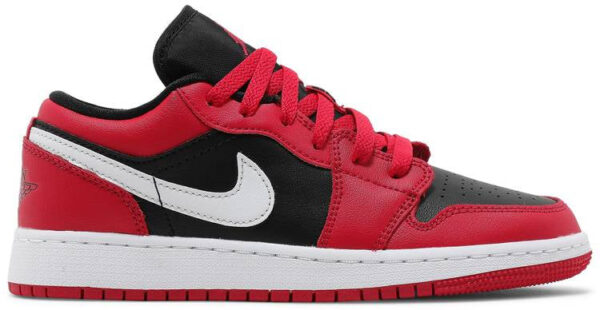Jordan 1 Low Black Very Berry (GS) 553560-061 - Arviolet photo 1