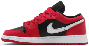 Jordan 1 Low Black Very Berry (GS) 553560-061 - Arviolet photo 2