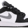 Jordan 1 Low Black White Grey (GS) 553560-040 - Arviolet photo 1