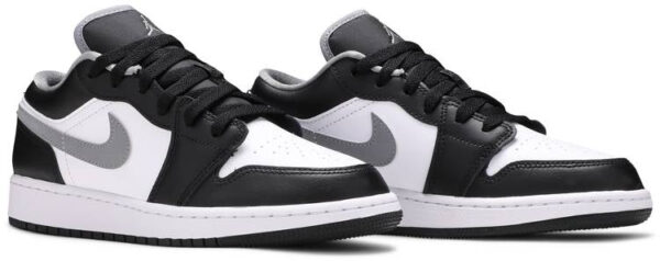 Jordan 1 Low Black White Grey (GS) 553560-040 - Arviolet photo 3