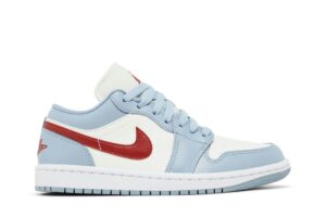 Jordan 1 Low Blue Whisper Dune Red (Women's) DC0774-164 - Arviolet photo 1