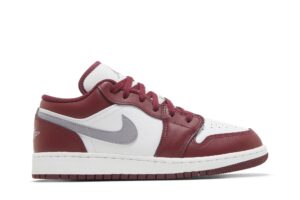 Jordan 1 Low Bordeaux (GS) 553560-615 - Arviolet photo 1