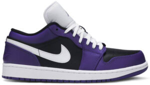 Jordan 1 Low Court Purple Black 553558-501 - Arviolet photo 1