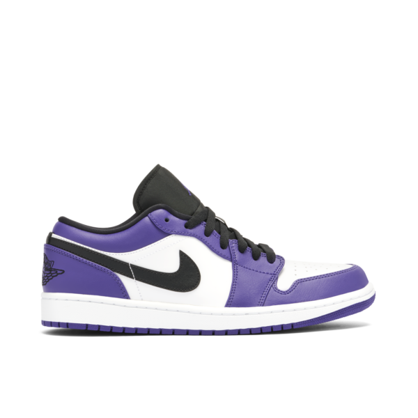 Jordan 1 Low Court Purple White 553558-500 - Arviolet photo 1