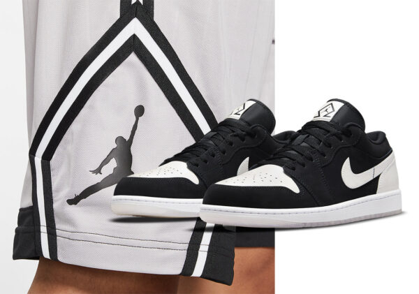 Jordan 1 Low Diamond Shorts DH6931-001 - Arviolet photo 6