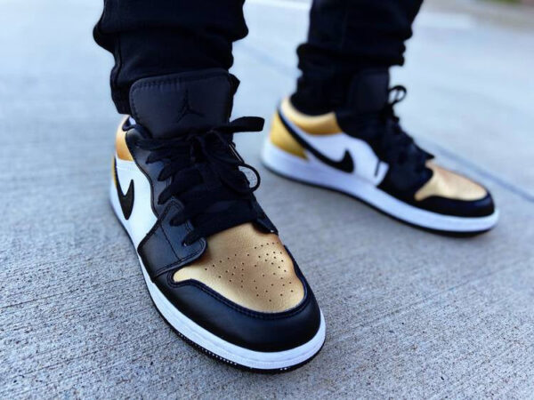 Jordan 1 Low Gold Toe CQ9447-700 - Arviolet photo 6