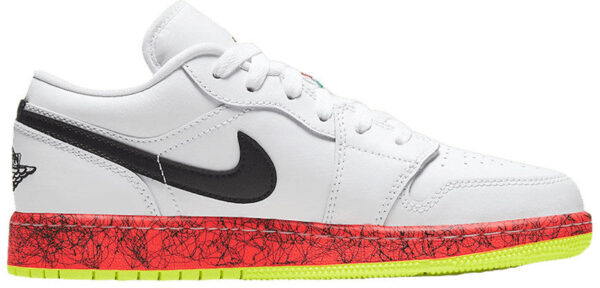 Jordan 1 Low Multi-Color Midsoles White (GS) CV9548-100 - Arviolet photo 1