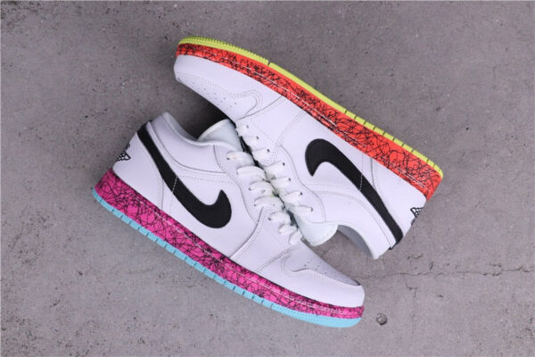 Jordan 1 Low Multi-Color Midsoles White (GS) CV9548-100 - Arviolet photo 7