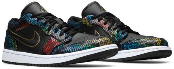 Jordan 1 Low Multicolor Snakeskin (2020) (Women's) CW5580-001 - Arviolet photo 3