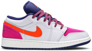 Jordan 1 Low Pink Corduroy (GS) 554723-502 - Arviolet photo 1