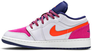 Jordan 1 Low Pink Corduroy (GS) 554723-502 - Arviolet photo 2