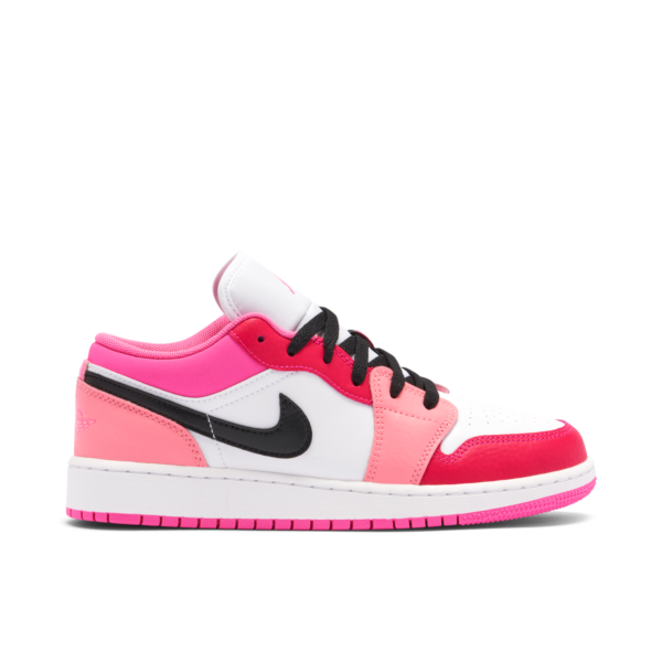 Jordan 1 Low Pink Red (GS) 553560-162 - Arviolet photo 1