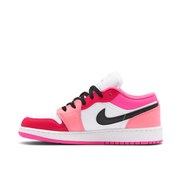 Jordan 1 Low Pink Red (GS) 553560-162 - Arviolet photo 2