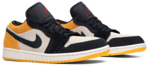 Jordan 1 Low Sail University Gold Black 553558-127 - Arviolet photo 2
