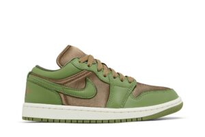Jordan 1 Low SE Brown Kelp Sky J Light Olive (Women's) FB9893-300 - Arviolet photo 1