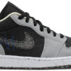 Jordan 1 Low SE Crater Black Grey DM4657-001 - Arviolet photo 1