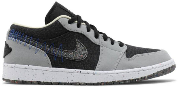 Jordan 1 Low SE Crater Black Grey DM4657-001 - Arviolet photo 1