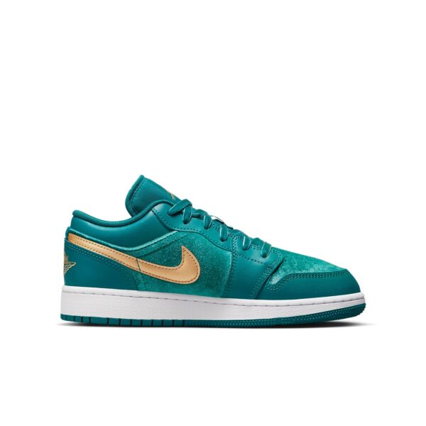 Jordan 1 Low SE Geode Teal Metallic Gold (GS) FB9896-300 - Arviolet photo 3