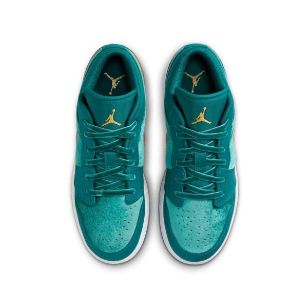 Jordan 1 Low SE Geode Teal Metallic Gold (GS) FB9896-300 - Arviolet photo 5
