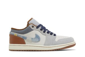 Jordan 1 Low SE Phantom Repaired Denim Swoosh FZ5042-041 - Arviolet photo 1