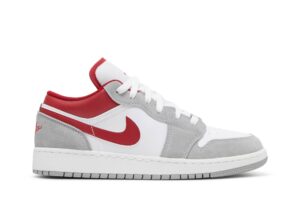 Jordan 1 Low SE Smoke Grey Gym Red (GS) DM0589-016 - Arviolet photo 1