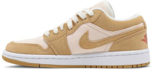 Jordan 1 Low SE Twine Orange Quartz Corduroy (Women's) DH7820-700 - Arviolet photo 2