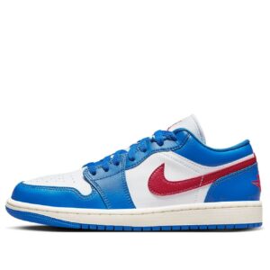 Jordan 1 Low Sport Blue Gym Red (Women's) DC0774-416 - Arviolet photo 1