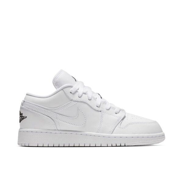 Jordan 1 Low Triple White (GS) 553560-110 - Arviolet photo 1
