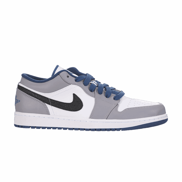 Jordan 1 Low Triple White Tumbled Leather 553558-103 - Arviolet photo 1