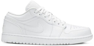 Jordan 1 Low Triple White Tumbled Leather 553558-130 - Arviolet photo 1