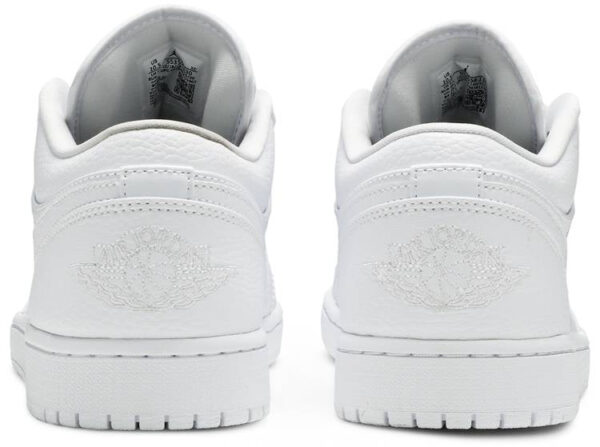 Jordan 1 Low Triple White Tumbled Leather 553558-130 - Arviolet photo 4
