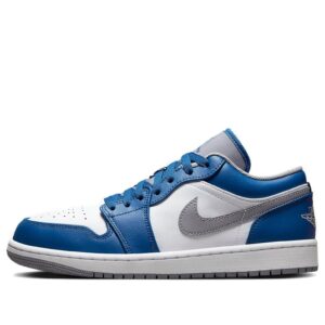 Jordan 1 Low True Blue 553558-412 - Arviolet photo 1