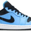 Jordan 1 Low University Blue Black 553558-403 - Arviolet photo 1
