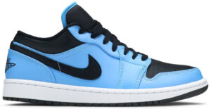 Jordan 1 Low University Blue Black 553558-403 - Arviolet photo 1