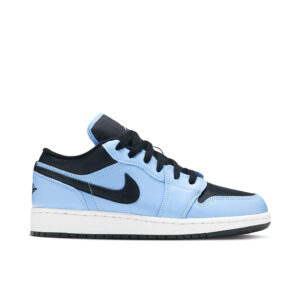 Jordan 1 Low University Blue Black (GS) 553560-403 - Arviolet photo 1
