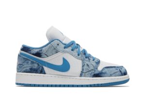Jordan 1 Low Washed Denim (GS) DM8947-100 - Arviolet photo 1