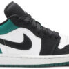 Jordan 1 Low White Black Mystic Green 553558-113 - Arviolet photo 1