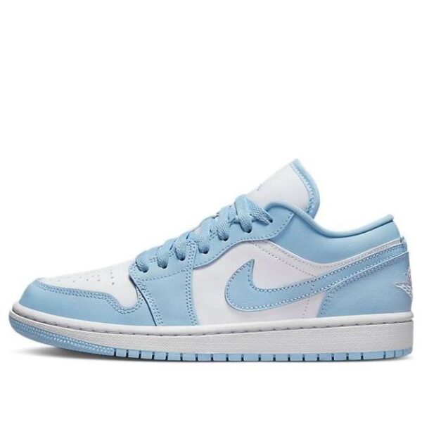 Jordan 1 Low White Ice Blue (Women's) DC0774-141 - Arviolet photo 1