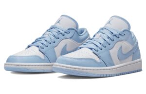 Jordan 1 Low White Ice Blue (Women's) DC0774-141 - Arviolet photo 2
