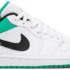 Jordan 1 Low White Lucky Green Black 553558-129 - Arviolet photo 1