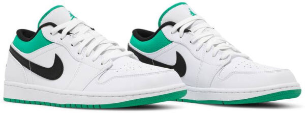 Jordan 1 Low White Lucky Green Black 553558-129 - Arviolet photo 3