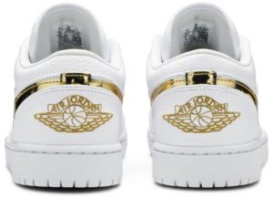 Jordan 1 Low White Metallic Gold (Women's) CZ4776-100 - Arviolet photo 2