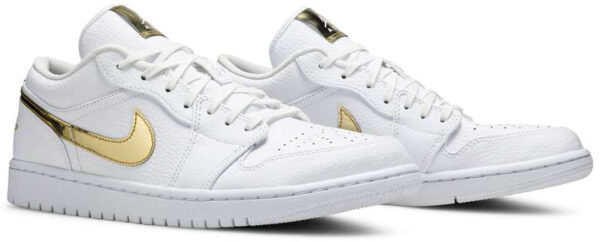 Jordan 1 Low White Metallic Gold (Women's) CZ4776-100 - Arviolet photo 3