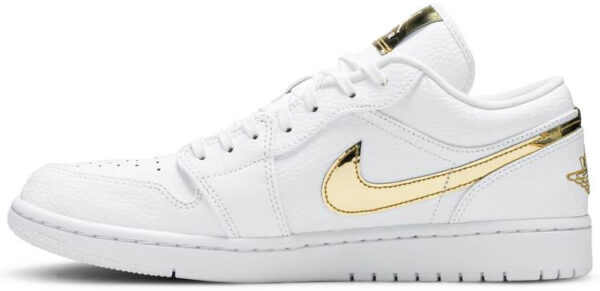 Jordan 1 Low White Metallic Gold (Women's) CZ4776-100 - Arviolet photo 4