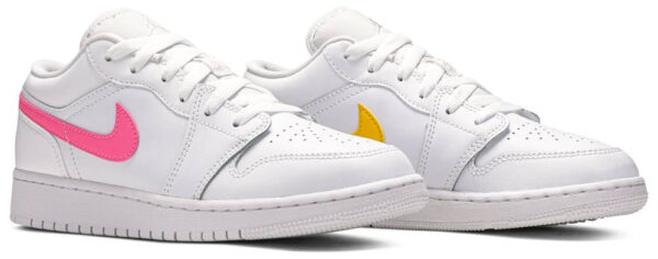 Jordan 1 Low White Neon (GS) CW7035-100 - Arviolet photo 3