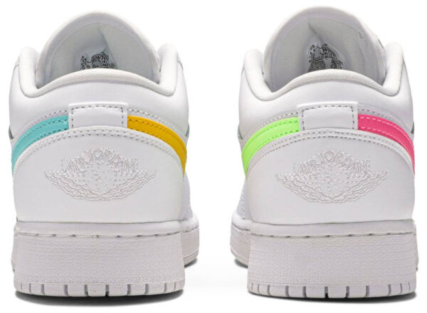 Jordan 1 Low White Neon (GS) CW7035-100 - Arviolet photo 4